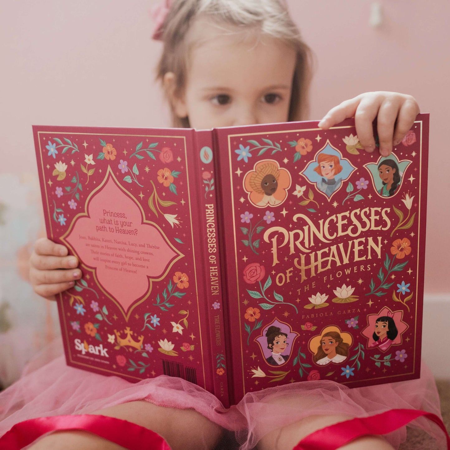Princesses of Heaven book little girl reading